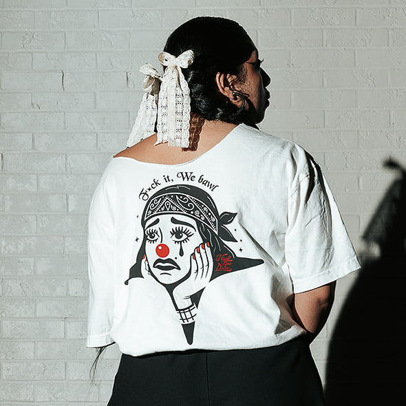 F*ck It We Bawl White Tee